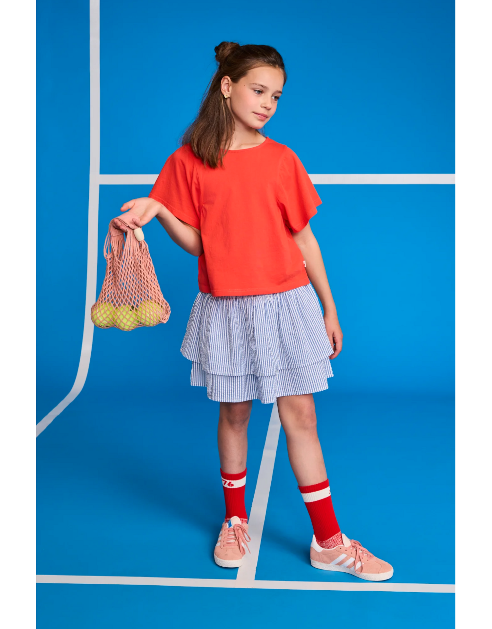 AO76 gestreepte rok Delpine