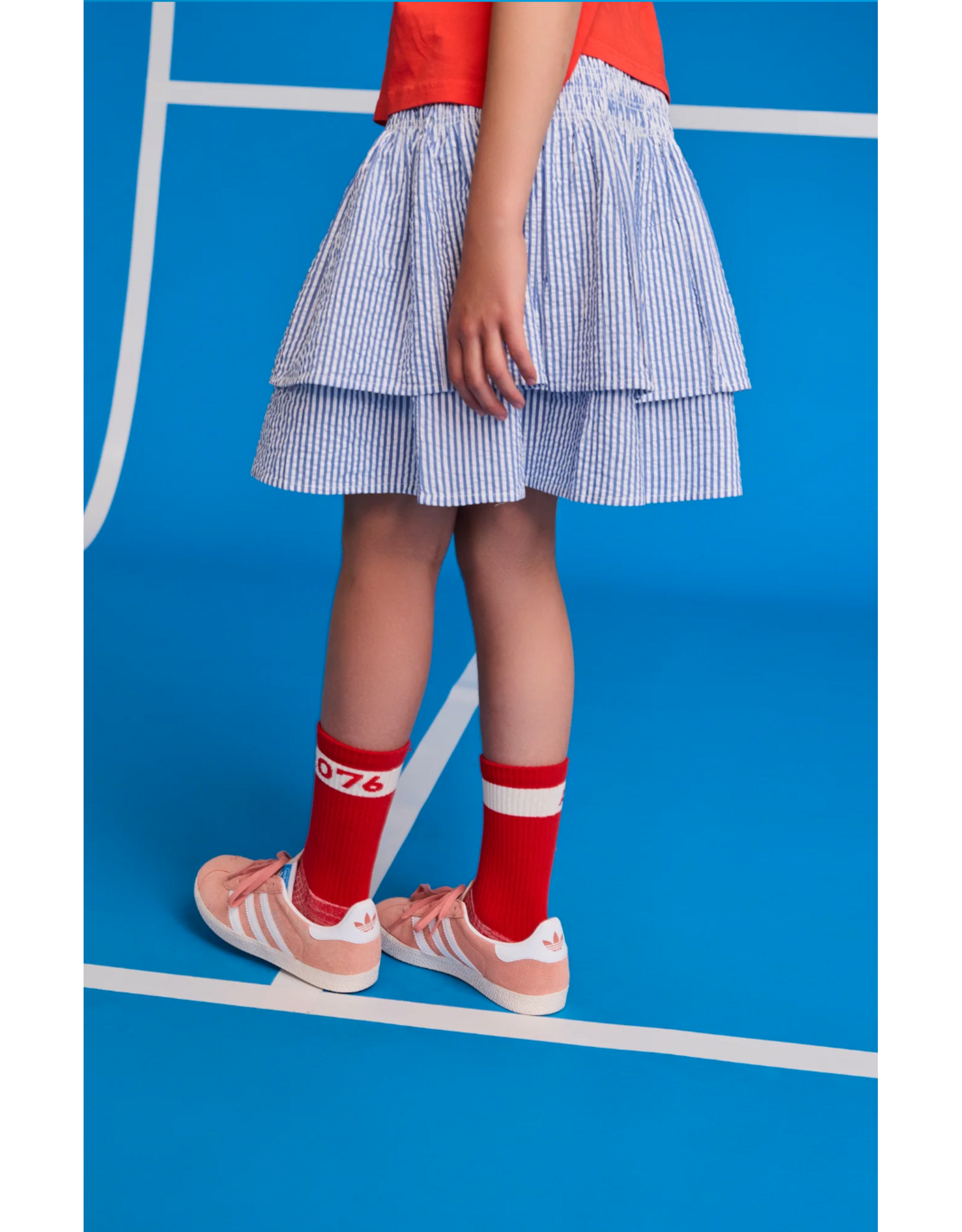 AO76 gestreepte rok Delpine