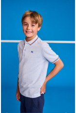 AO76 polo carter logo light blue