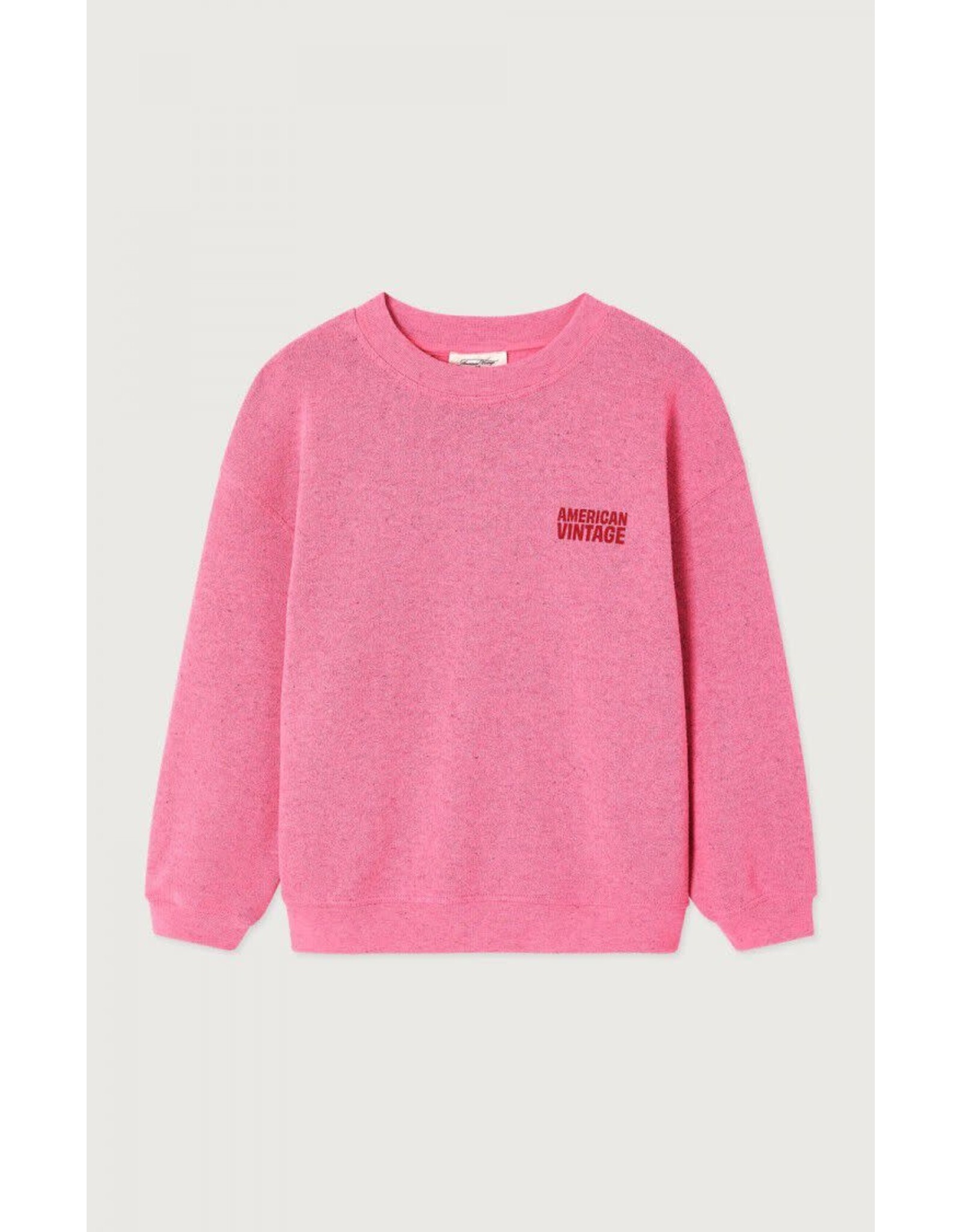 American Vintage sweater Evona framboisine surteint