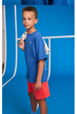 AO76 t-shirt silas logo cobalt blue