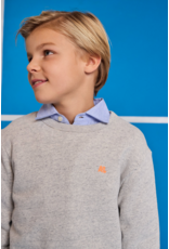 AO76 sweater tom logo grey melange