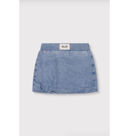 Alix mini ballon rok light blue jeans