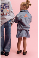 Alix mini ballon rok light blue jeans