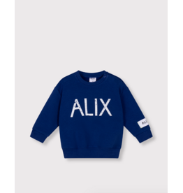 Alix mini sweater logo ALIX royal blue