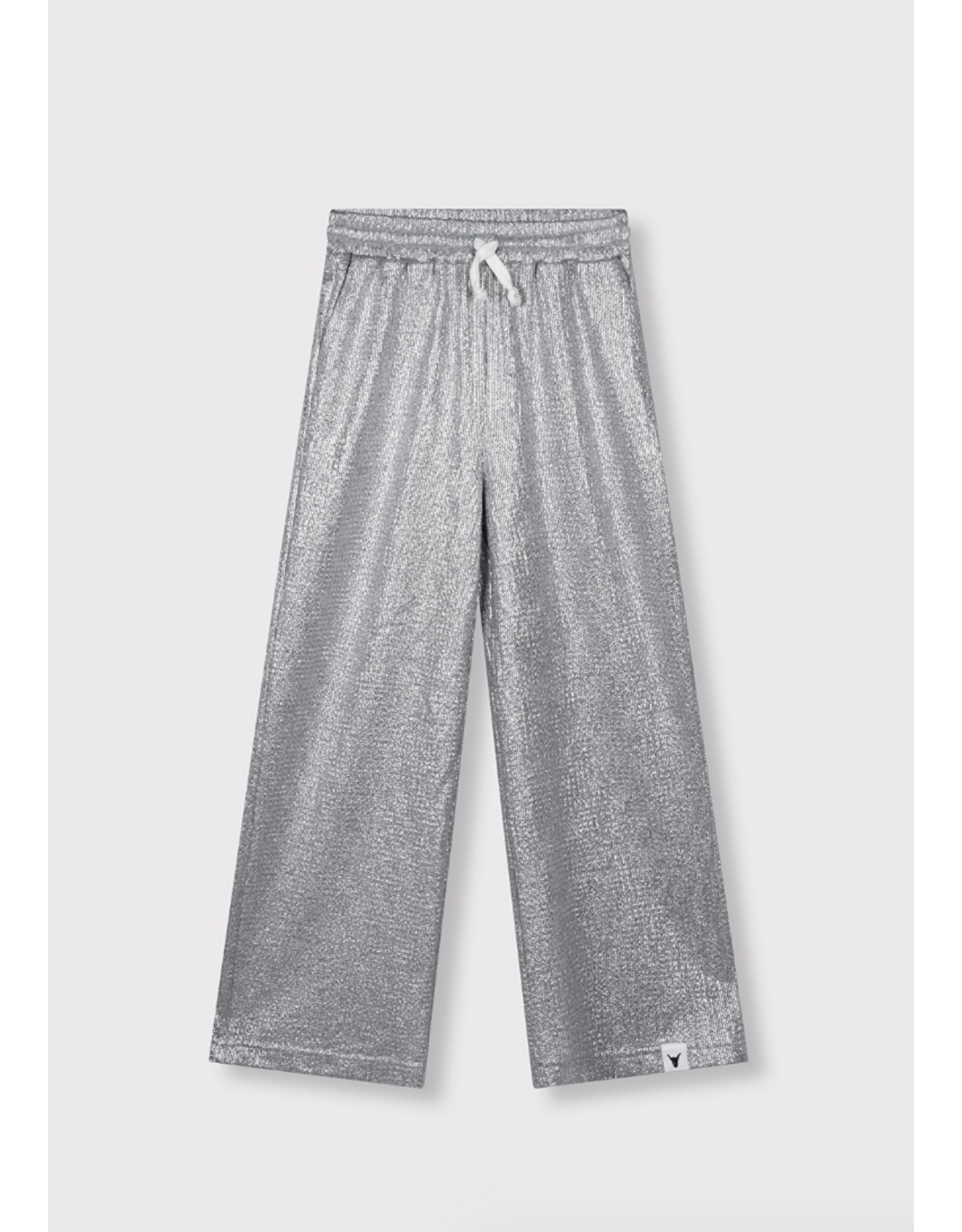 Alix mini broek wide leg silver