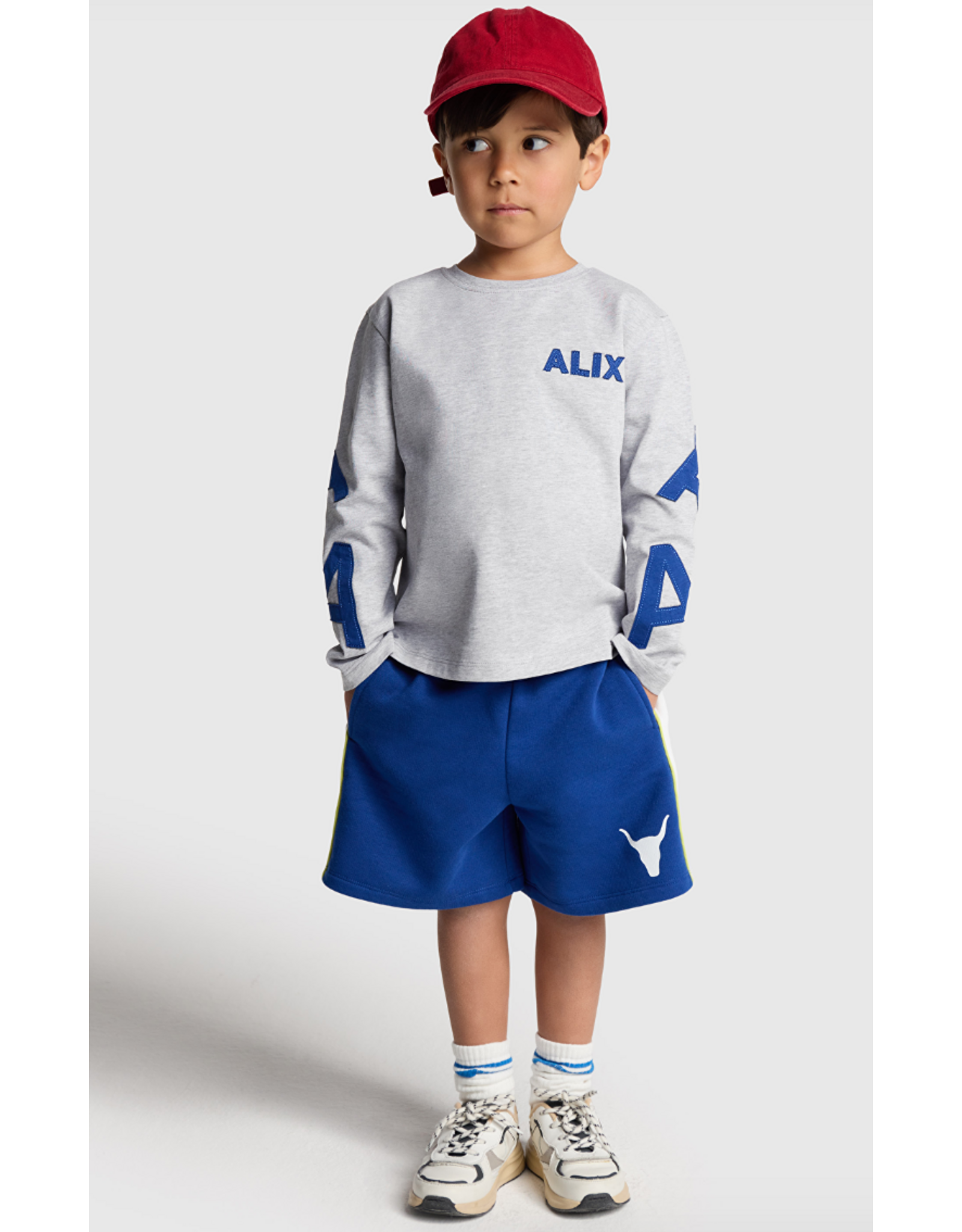 Alix mini unisex short jersey royal blue