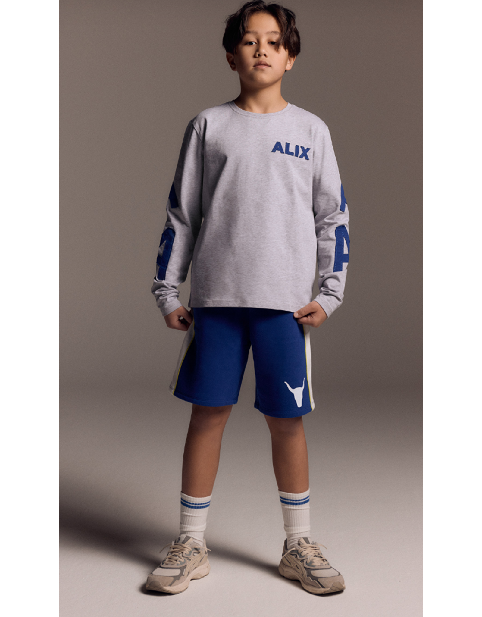 Alix mini unisex short jersey royal blue