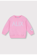 Alix mini sweater logo ALIX pink