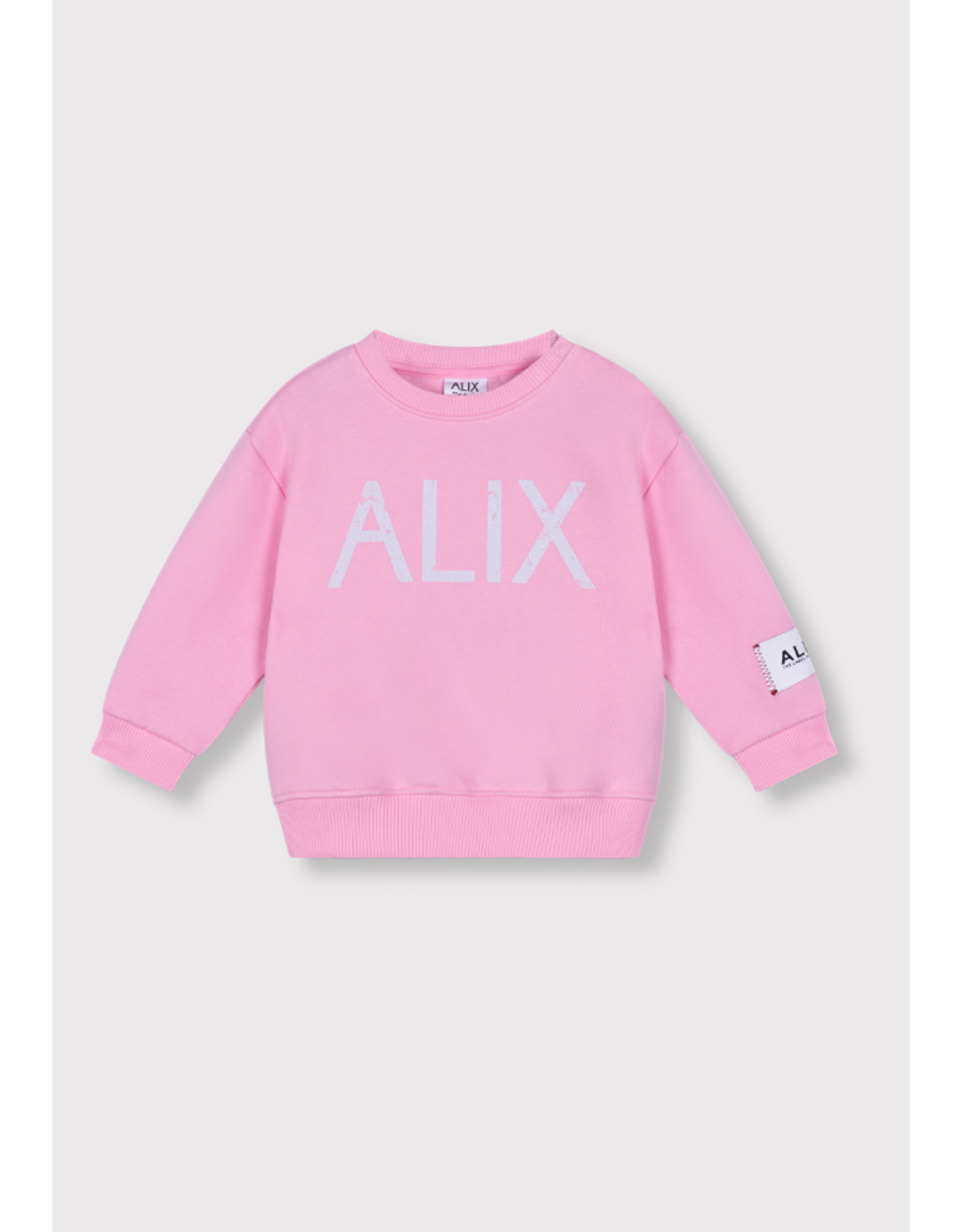Alix mini sweater logo ALIX pink