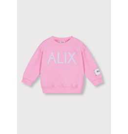 Alix mini sweater logo ALIX pink
