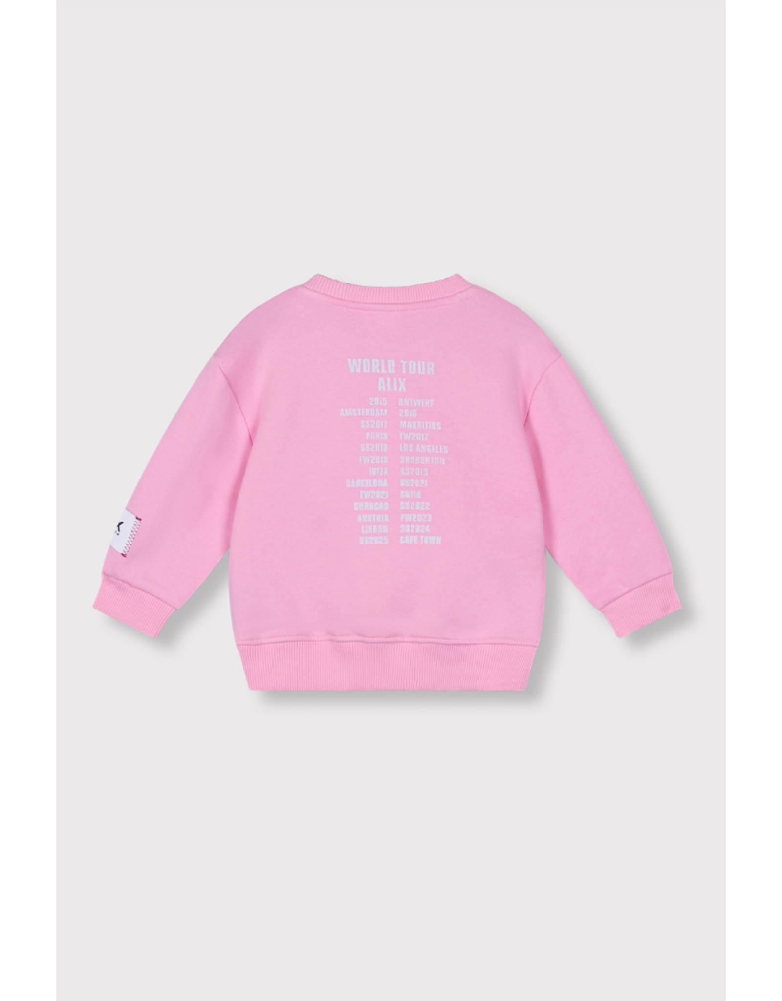 Alix mini sweater logo ALIX pink