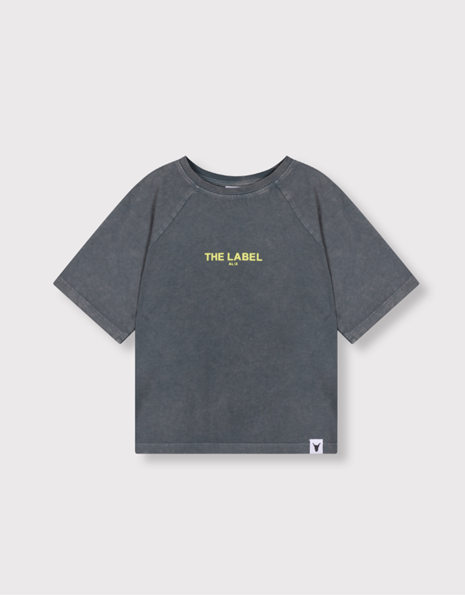 Alix mini unisex t-shirt logo light grey