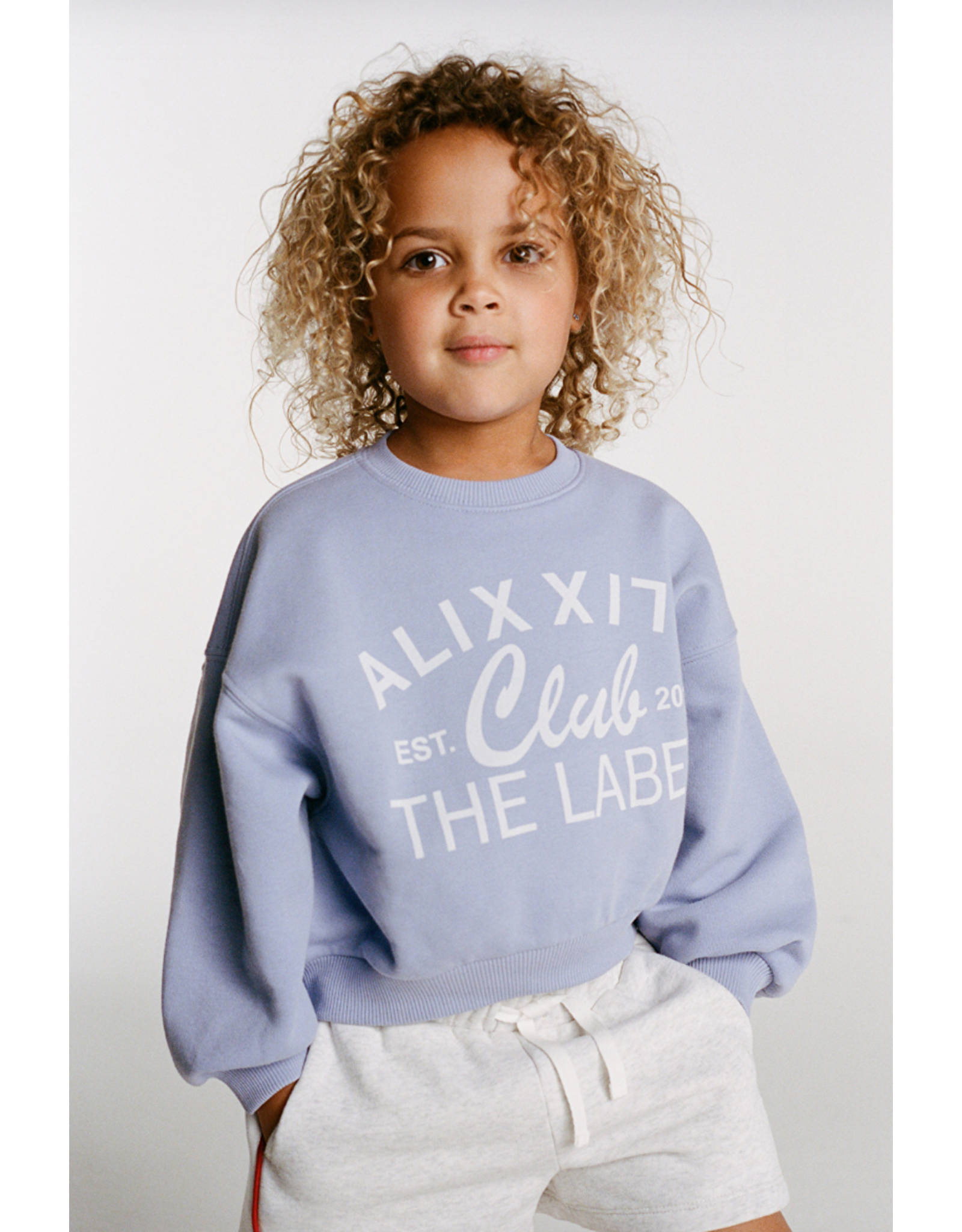 Alix mini sweater logo ALIX lila