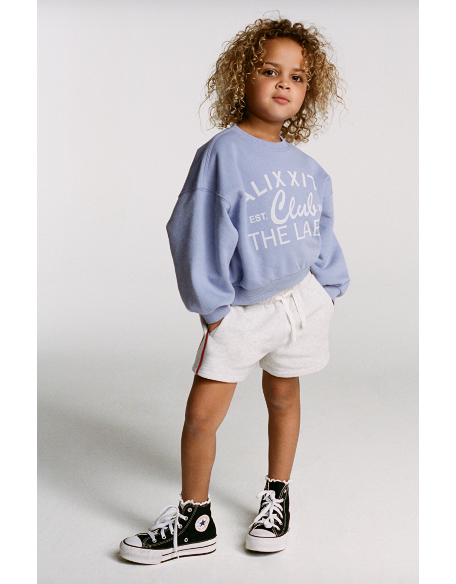 Alix mini sweater logo ALIX lila