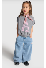 Alix mini jeans wide leg flow light blue