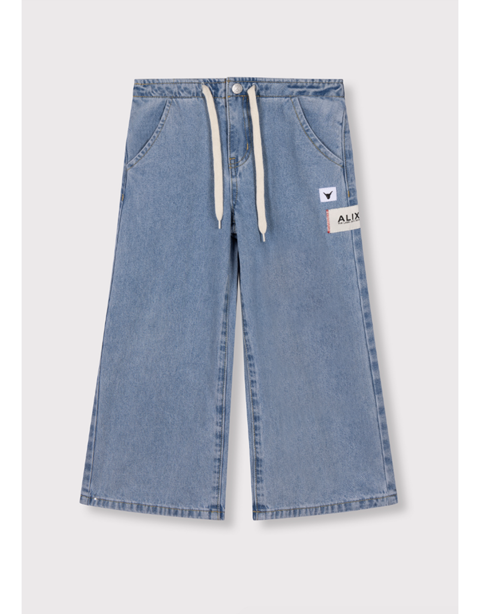 Alix mini jeans wide leg flow light blue