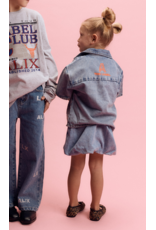 Alix mini jeans blouse blue