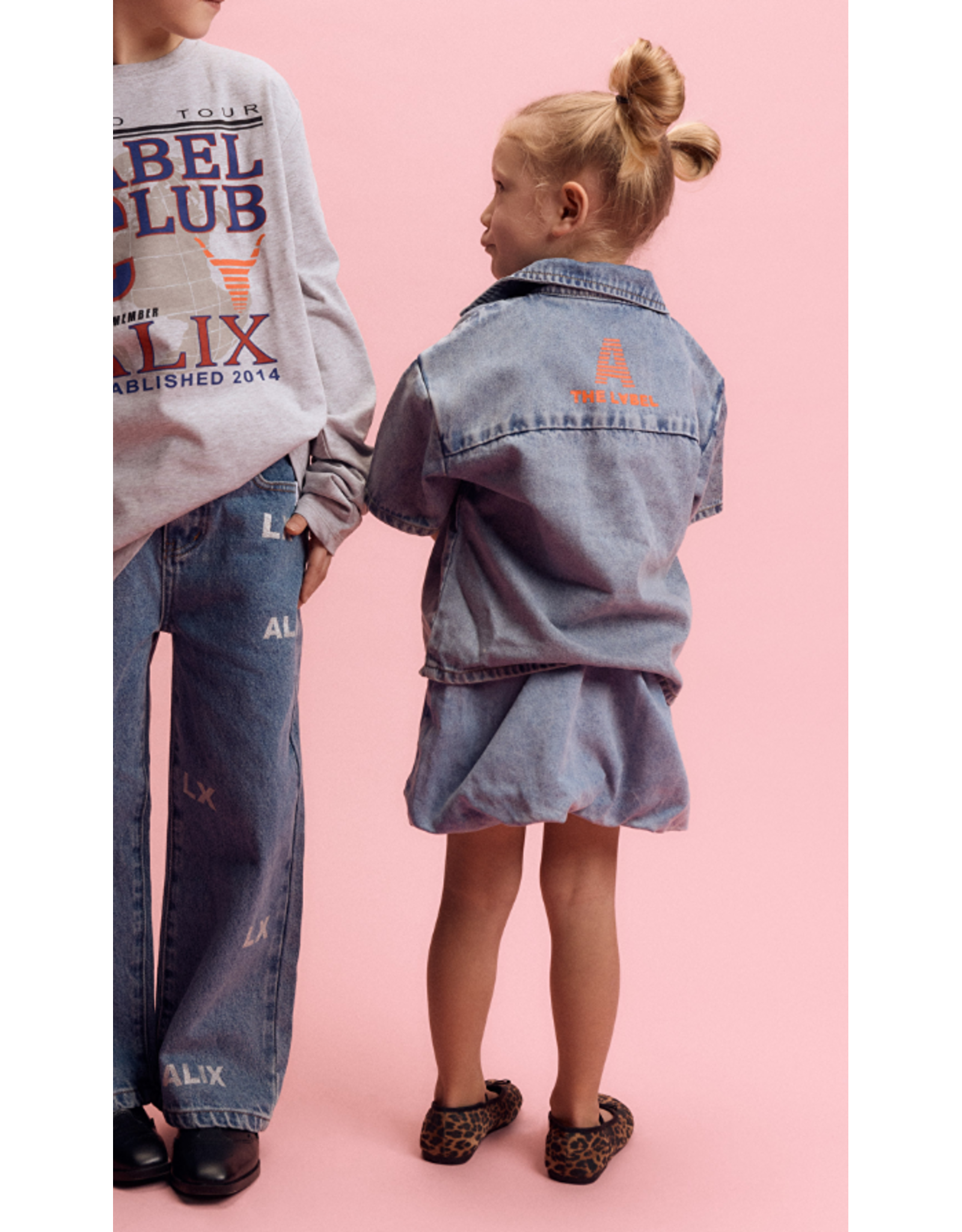 Alix mini jeans blouse blue