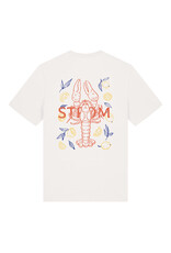 Strom t-shirt off white backprint lobster