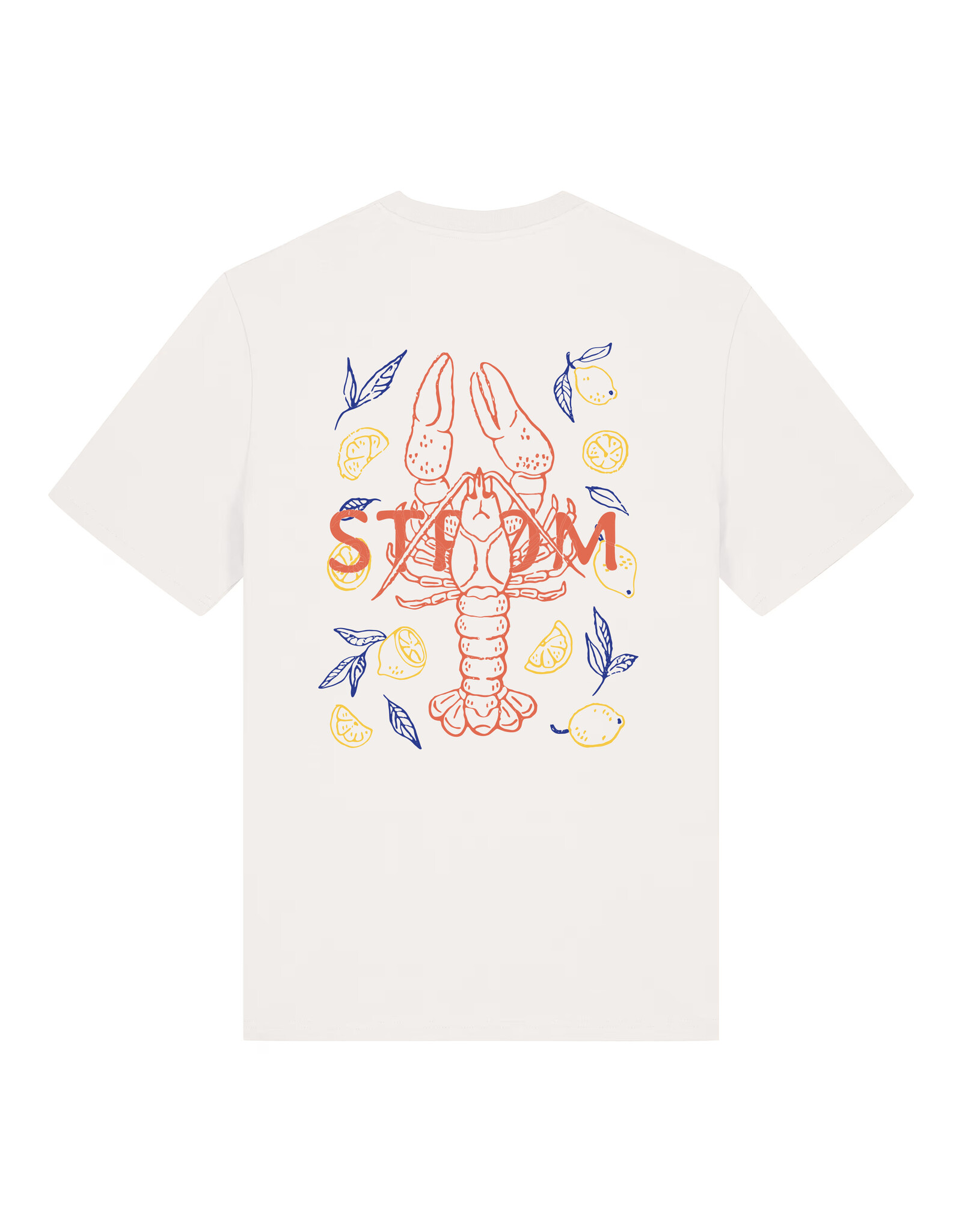 Strom t-shirt off white backprint lobster