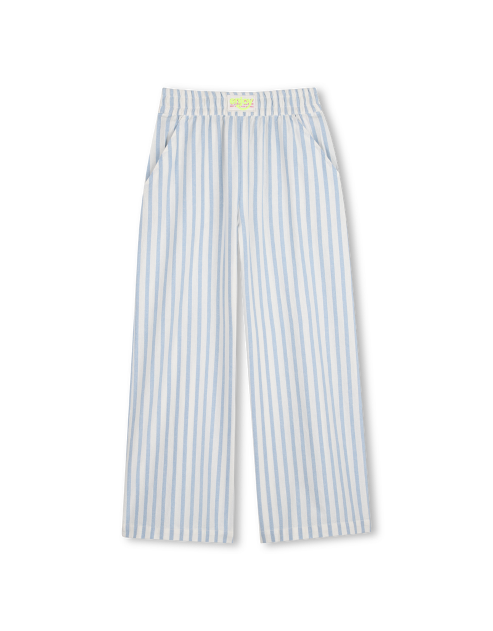Billieblush blauw wit gestreepte broek