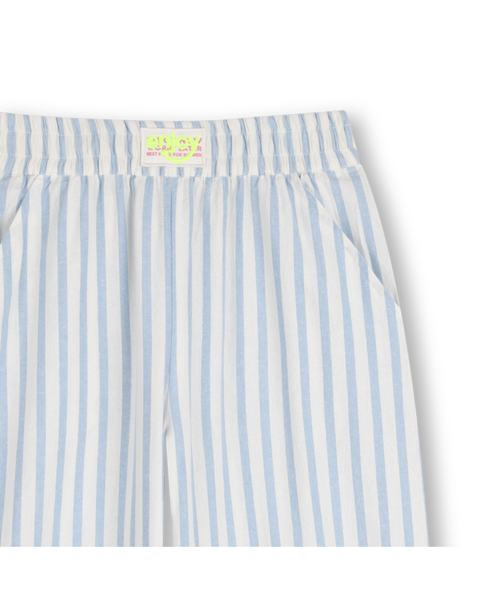 Billieblush blauw wit gestreepte broek