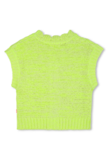 Billieblush gilet mouwloos fluo geel