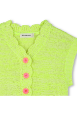 Billieblush gilet mouwloos fluo geel