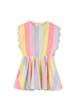 Billieblush jurk gestreept multicolor metallic