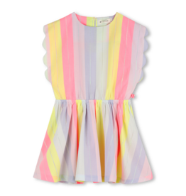 Billieblush jurk gestreept multicolor metallic