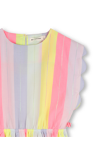 Billieblush jurk gestreept multicolor metallic