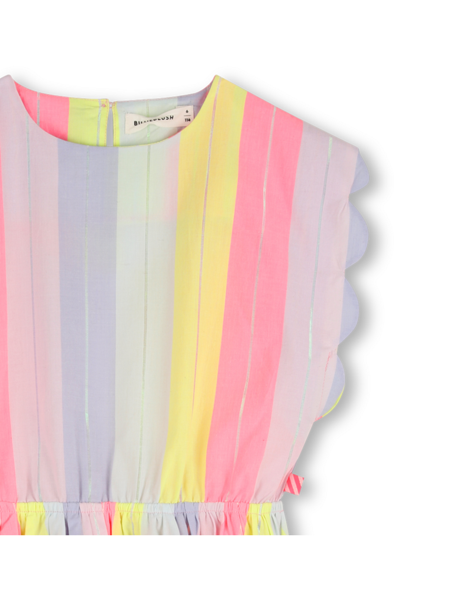 Billieblush jurk gestreept multicolor metallic