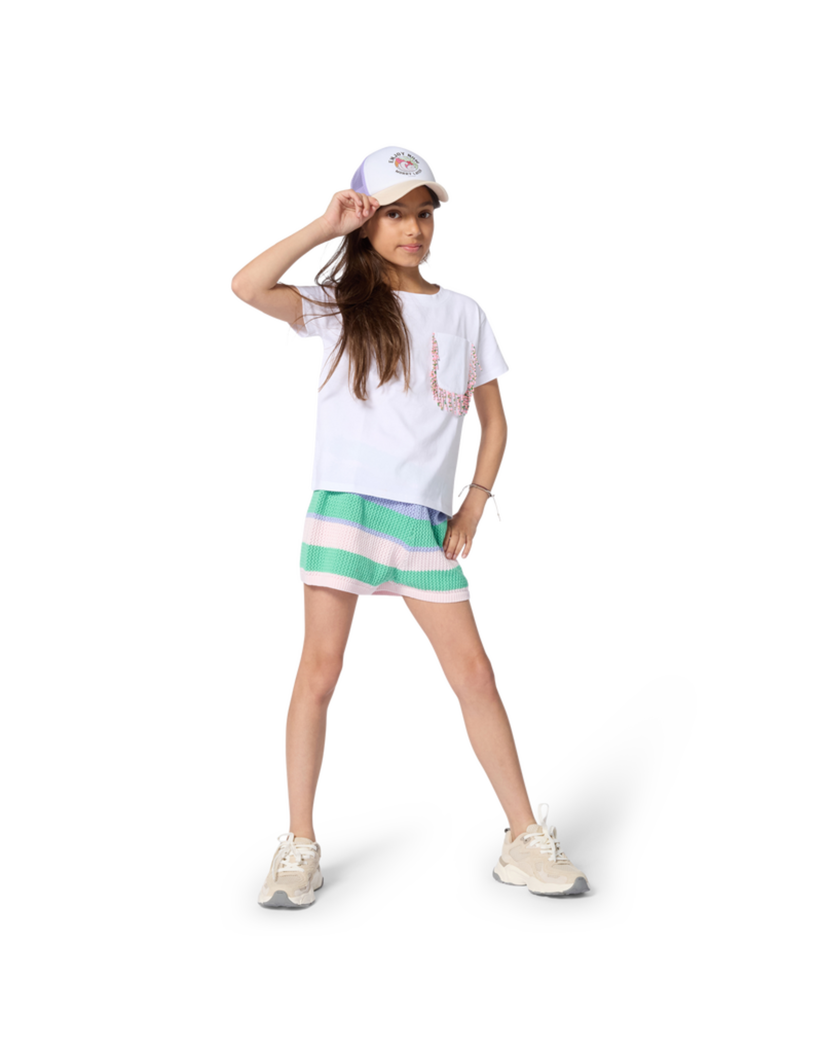 Billieblush t-shirt wit parels