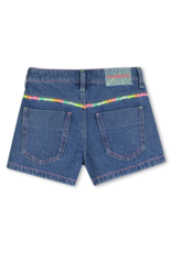 Billieblush short donker denim fluo biesje