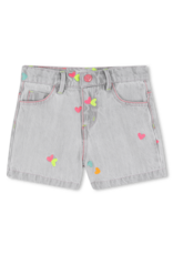 Billieblush short grijs sterretjes fluo