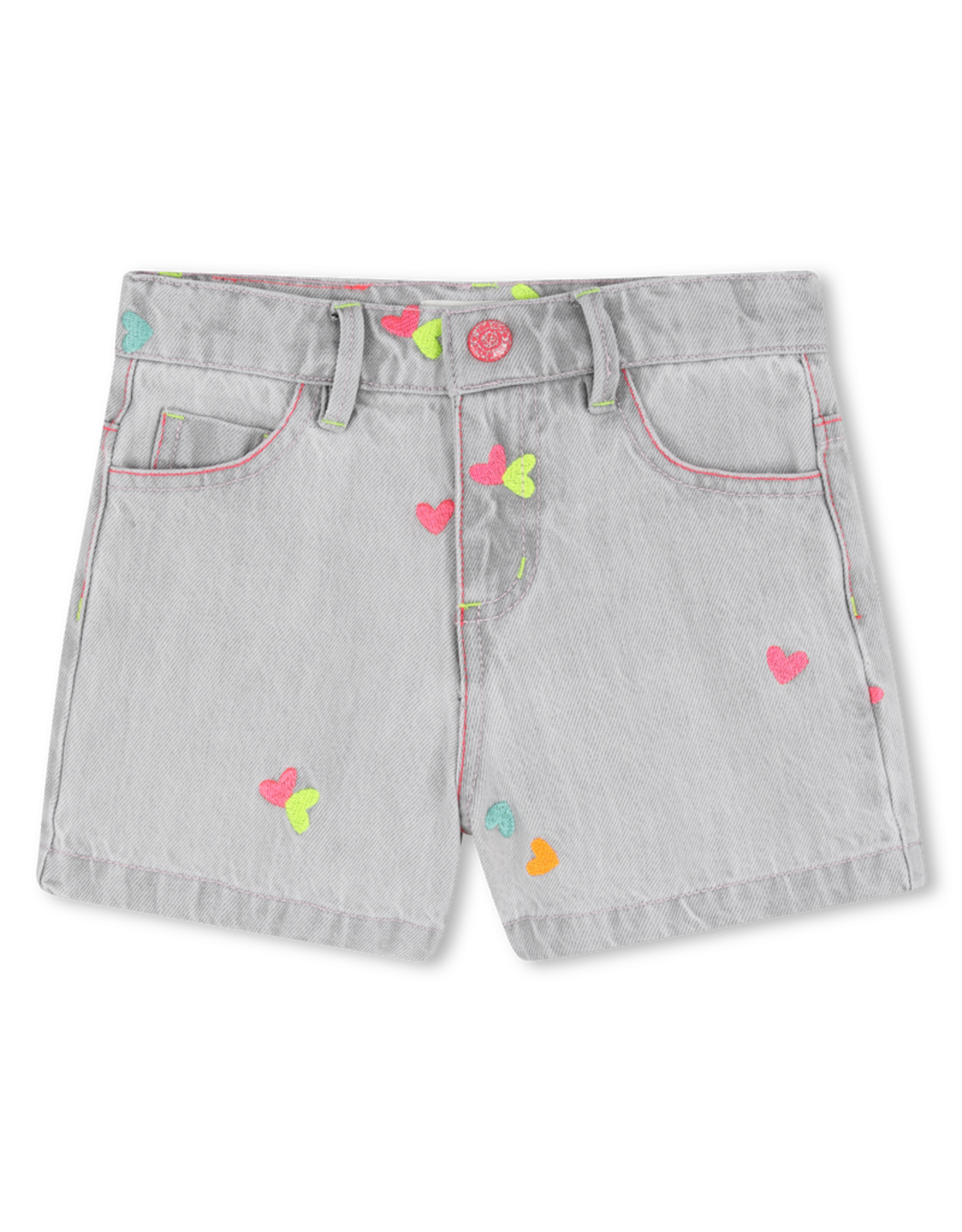 Billieblush short grijs sterretjes fluo