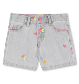 Billieblush short grijs sterretjes fluo
