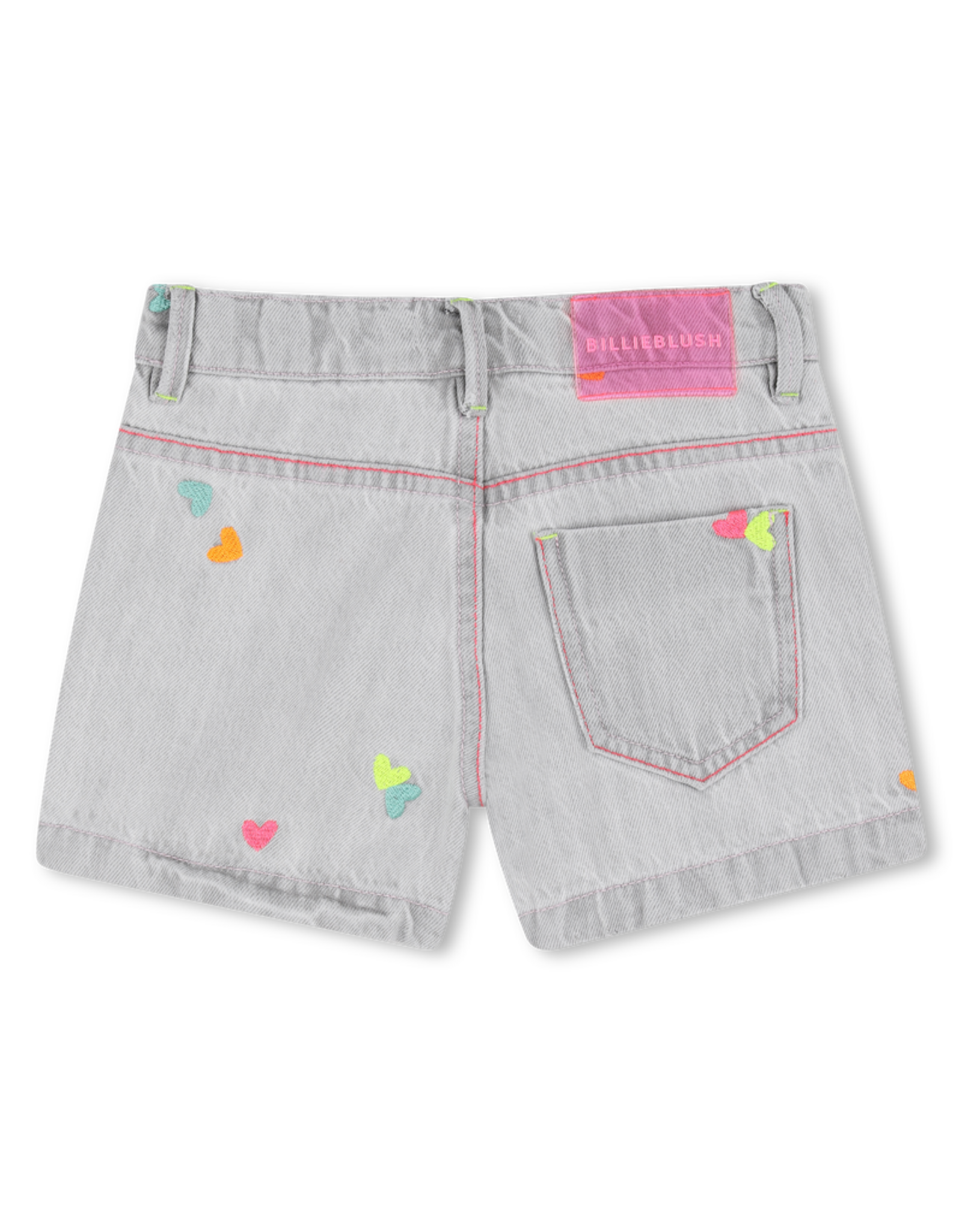 Billieblush short grijs sterretjes fluo