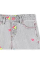 Billieblush short grijs sterretjes fluo