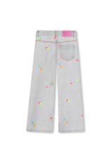 Billieblush jeans grijs hartjes fluo