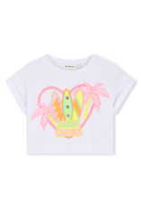 Billieblush t-shirt wit surf crush