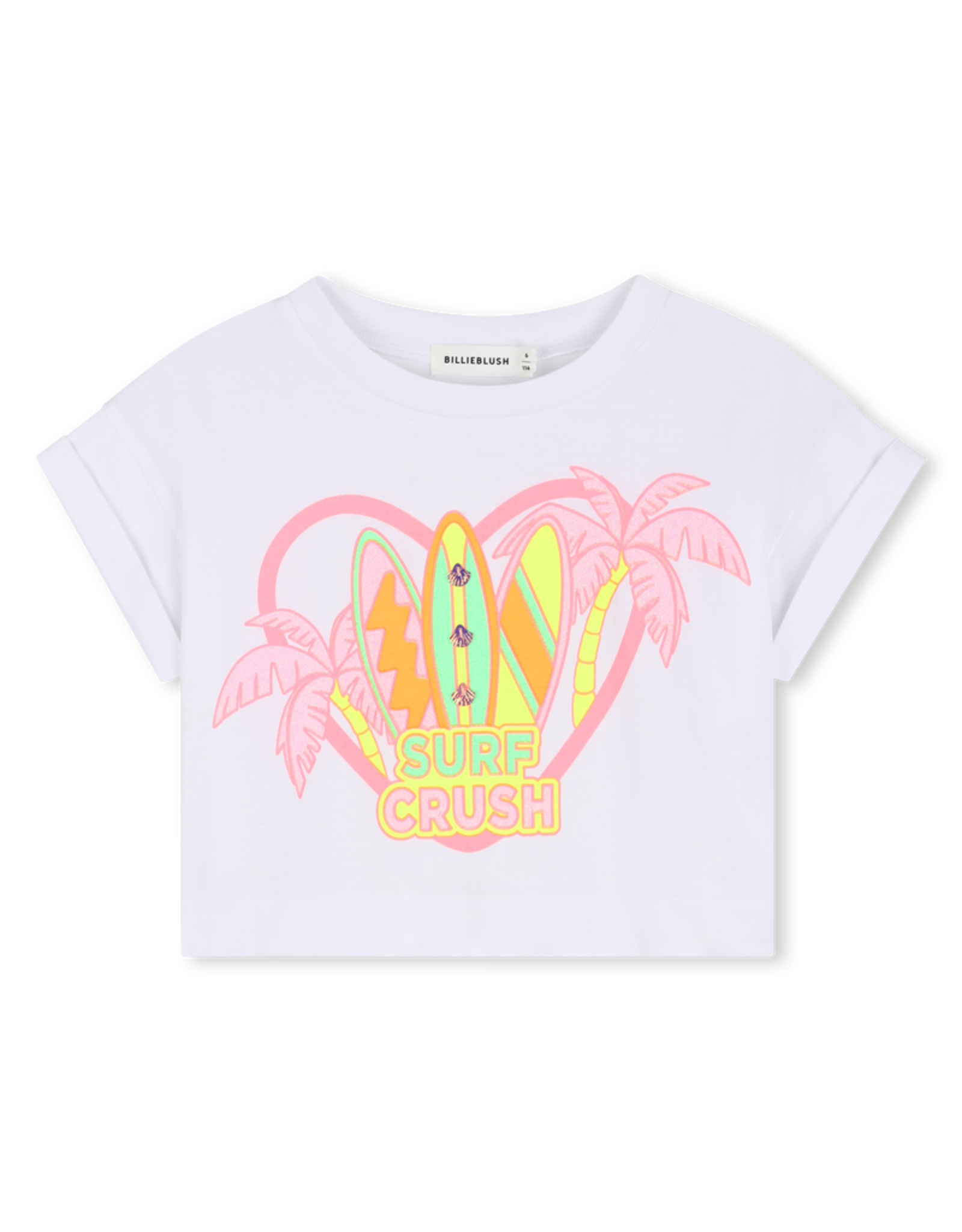 Billieblush t-shirt wit surf crush