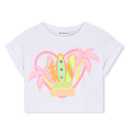 Billieblush t-shirt wit surf crush