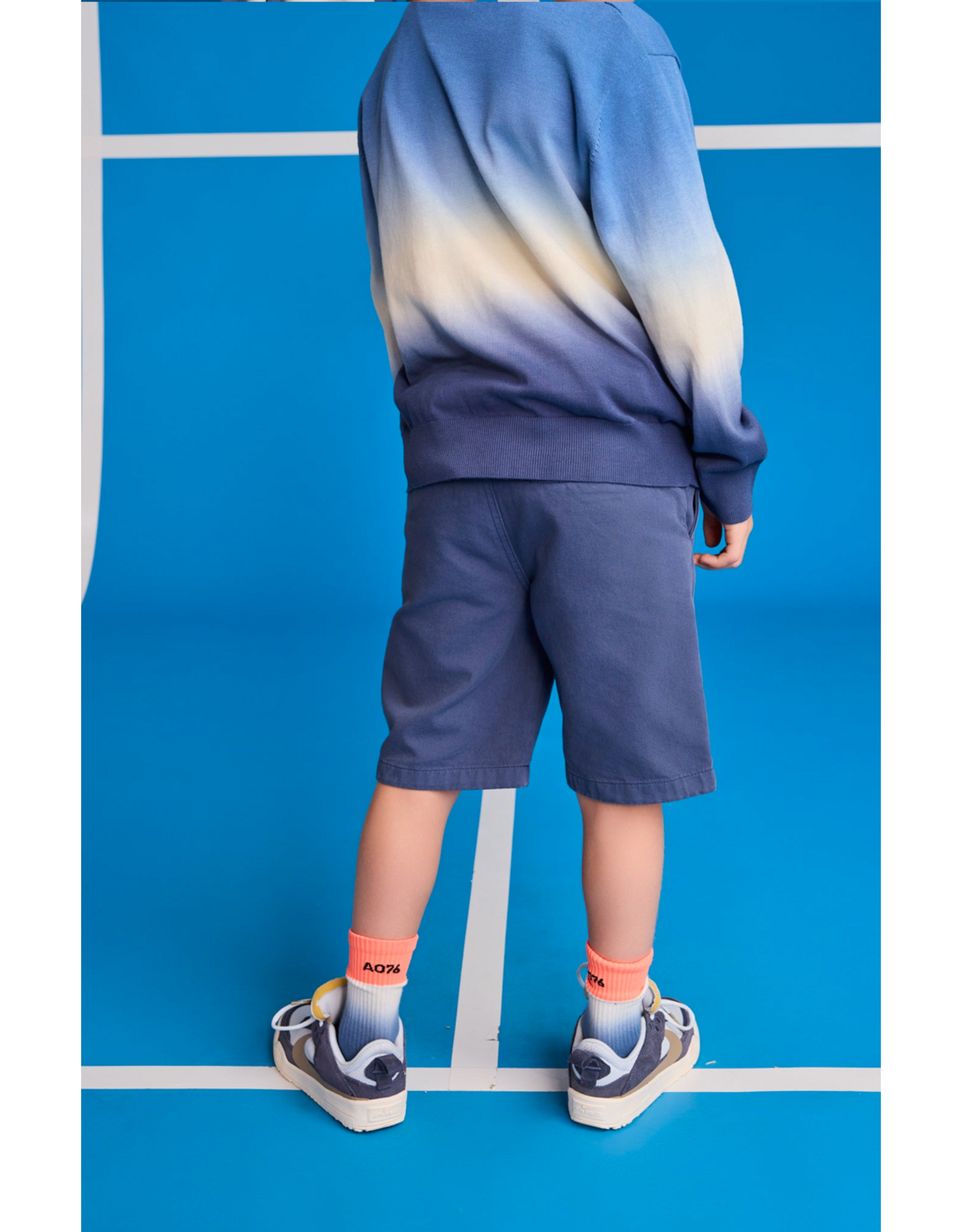 AO76 short chino Barry stone blue