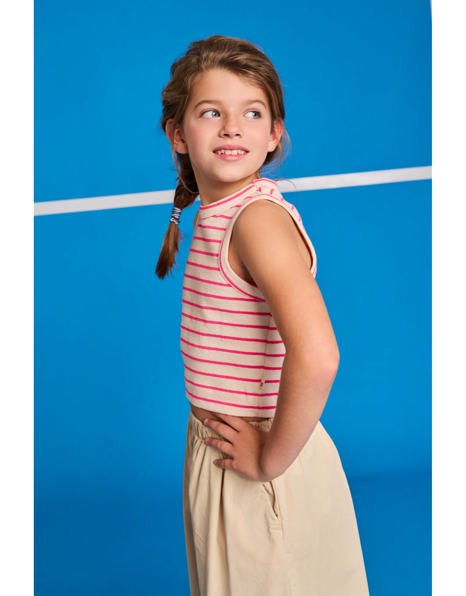 AO76 top Melli stripe pink