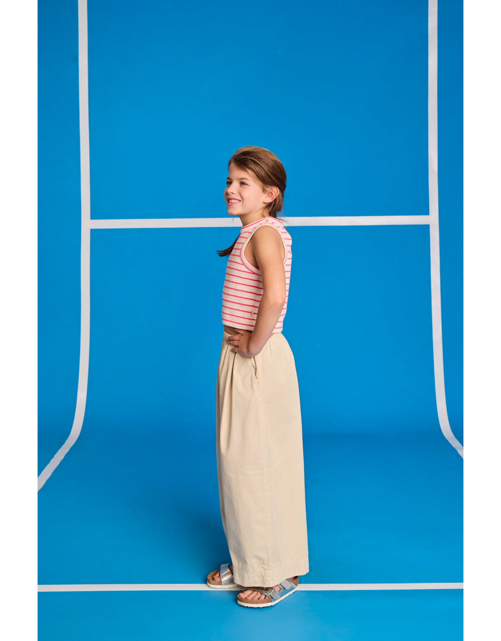 AO76 top Melli stripe pink