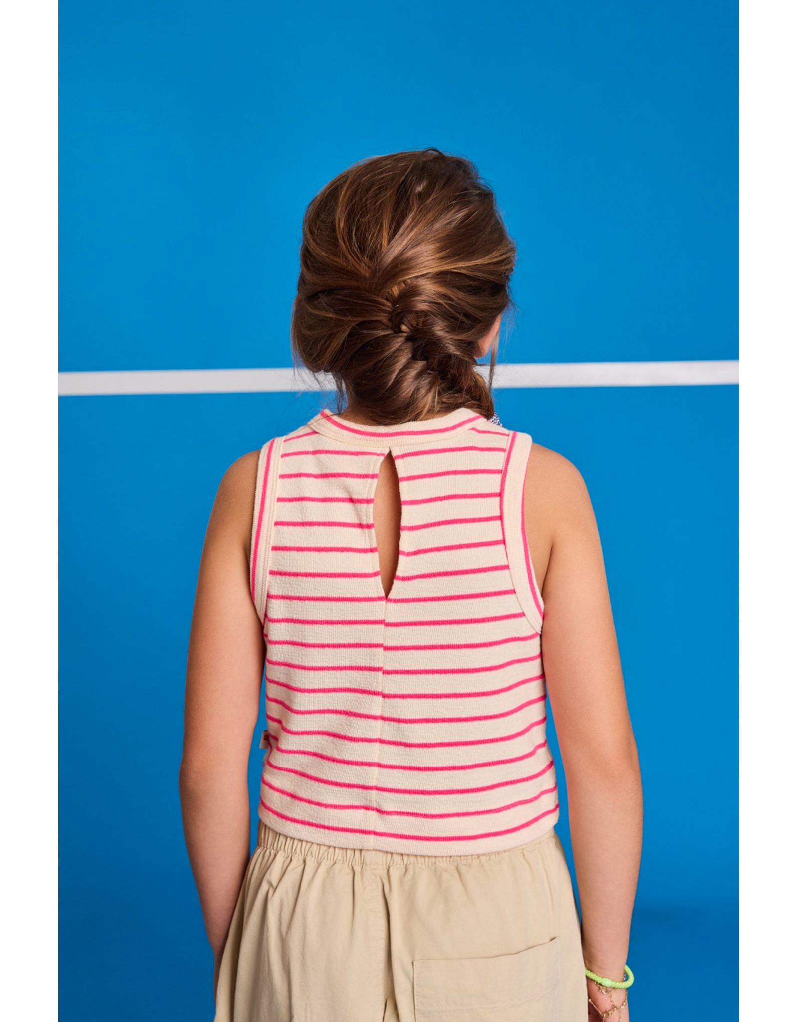 AO76 top Melli stripe pink