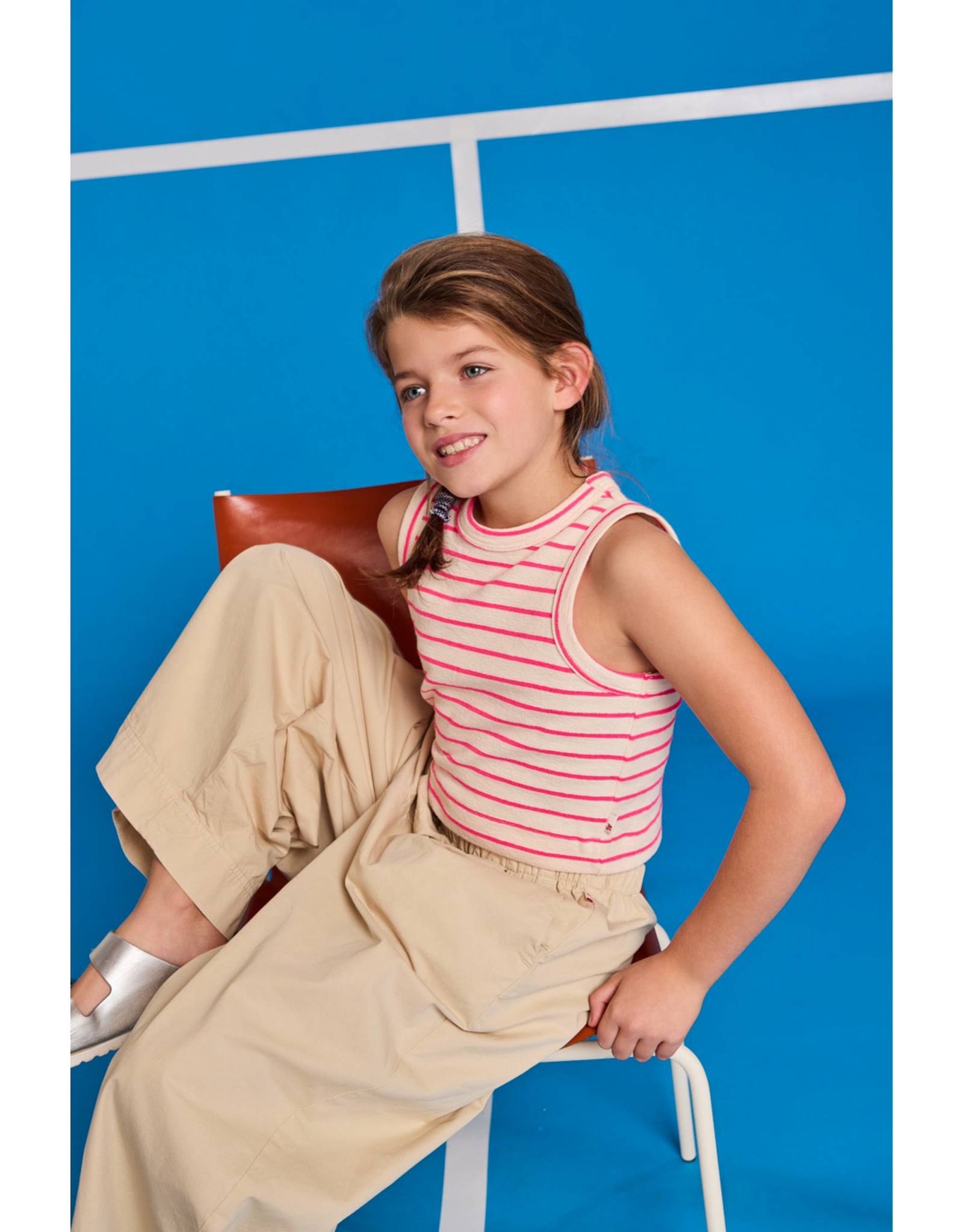 AO76 top Melli stripe pink