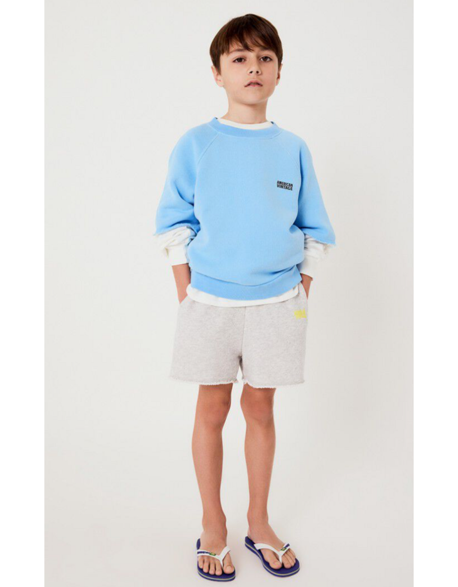 American Vintage sweater Izubird hemelsblauw vintage